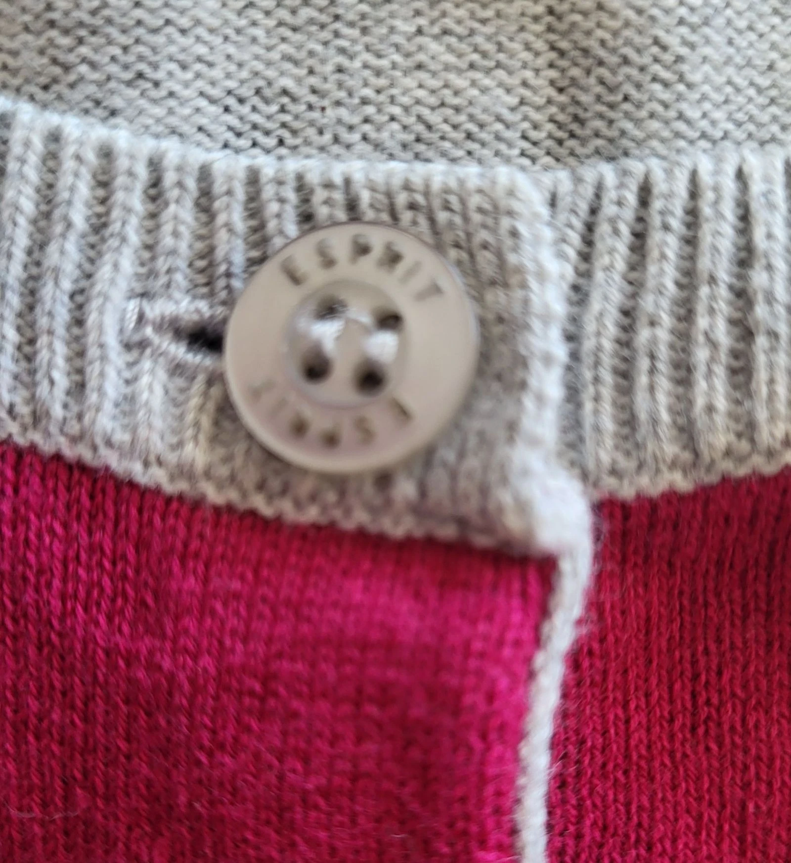 Esprit Cardigan TM/TFr38-Cinza Rosa e Fúcsia - Estilo Burlington em TBE – photo 6